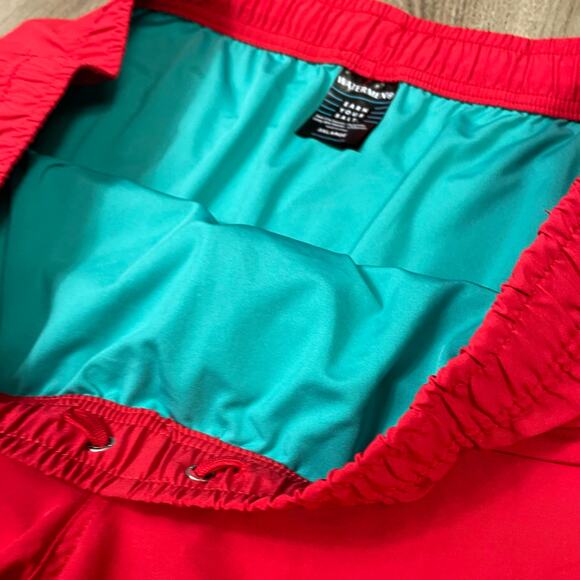 Watermen Earn Your Salt Red Swim Trunks Board Shorts‎ 3XL Stretch Drawstring - Picture 6 of 11